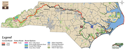 North Carolina Mountains to the Sea Trail - Retirement Resource Guide