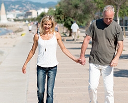 Older couple on the boardwalk