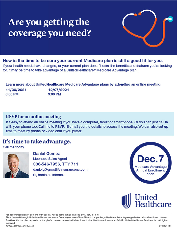 United Healthcare Medicare Advantage/Supplement Plans RRG