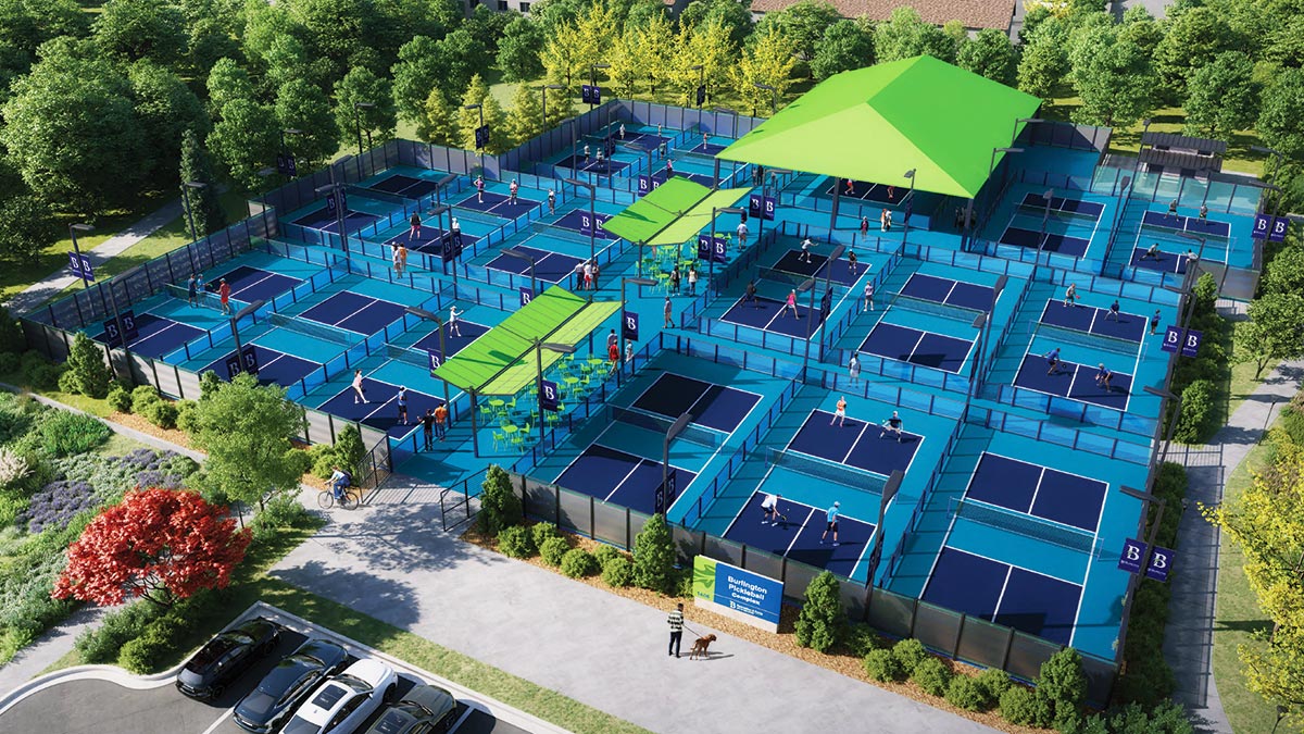 Life on the Edge - Burlington Pickleball Complex Rendering